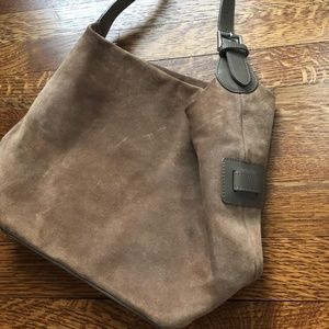 Furla Tan and Gray Shoulder Bag